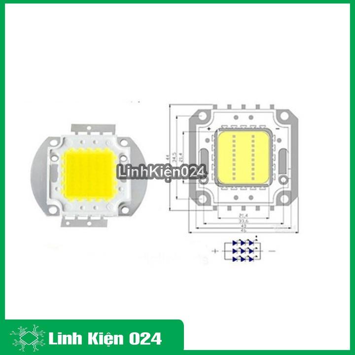 LED Luxeon Công Suất 100W 36V Sáng Trắng