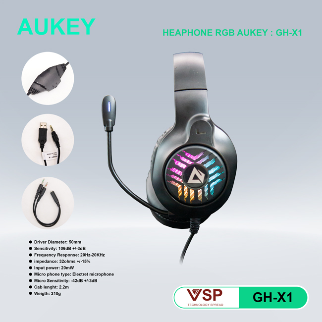 Tai Nghe VSP Gaming GH-X1 LED - Hàng chính hãng