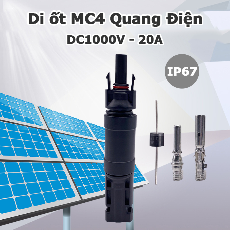Đi ốt MC4 quang điện 20A diot chuyên dụng cho điện năng lượng mặt trời Diode Solar IP67