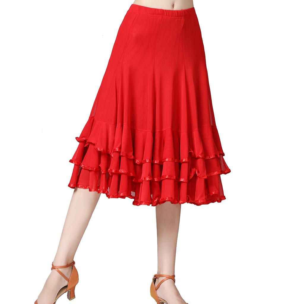 Women Ballroom Latin Tango Dance Skirt Dress Dance Skirt Hip Skirt Plate Skirt Latin Dress Costume