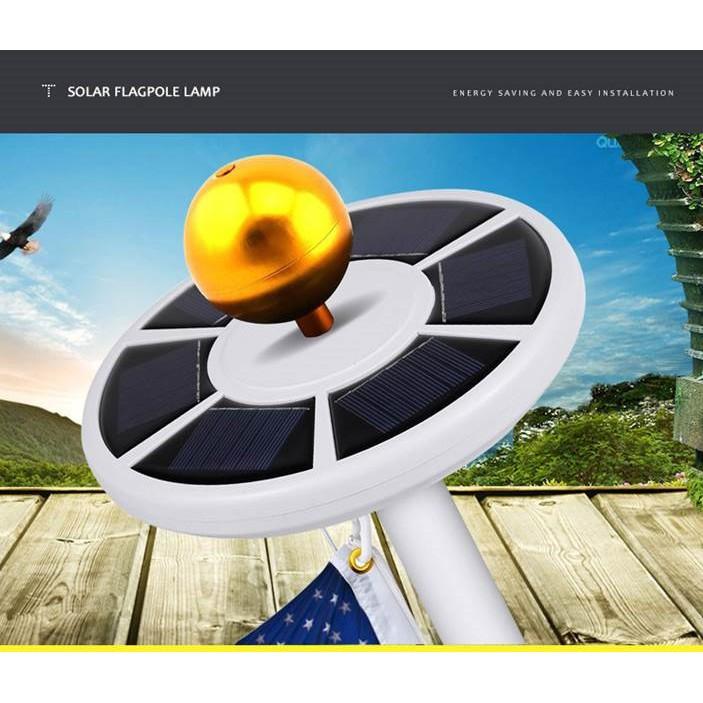 Đèn Led năng lượng mặt trời cột cờ
