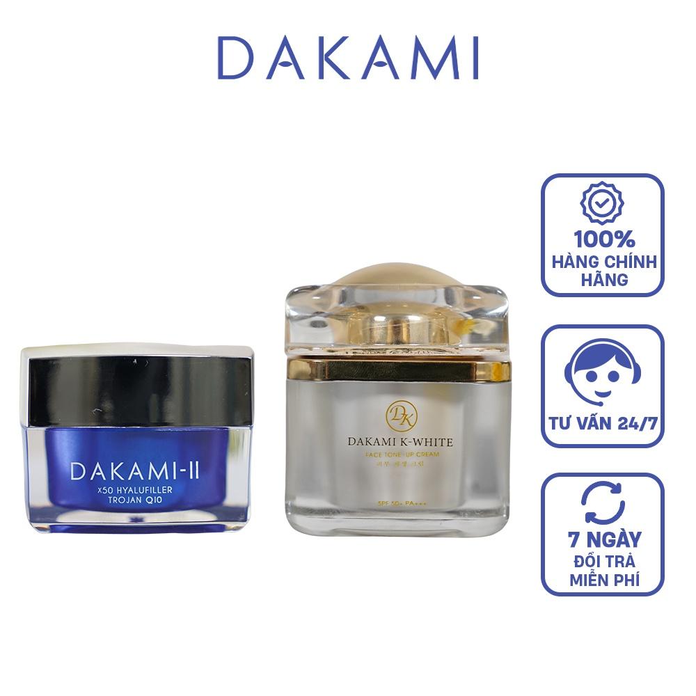Combo kem dưỡng da mặt Dakami II và kem chống lão hóa Dakami K-White
