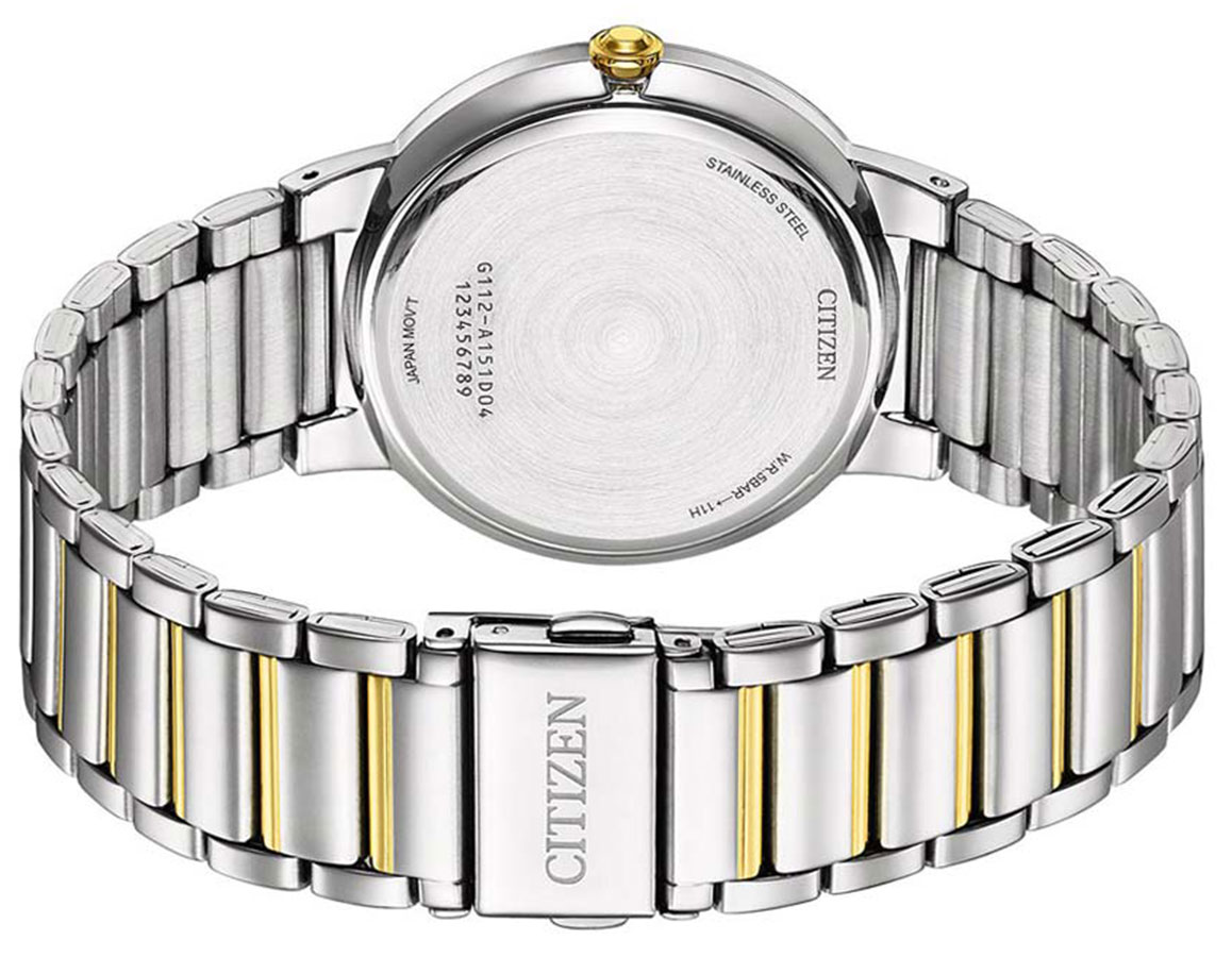 Đồng Hồ Nam Citizen Dây Thép Không Gỉ BI5124-50L - Mặt Xanh