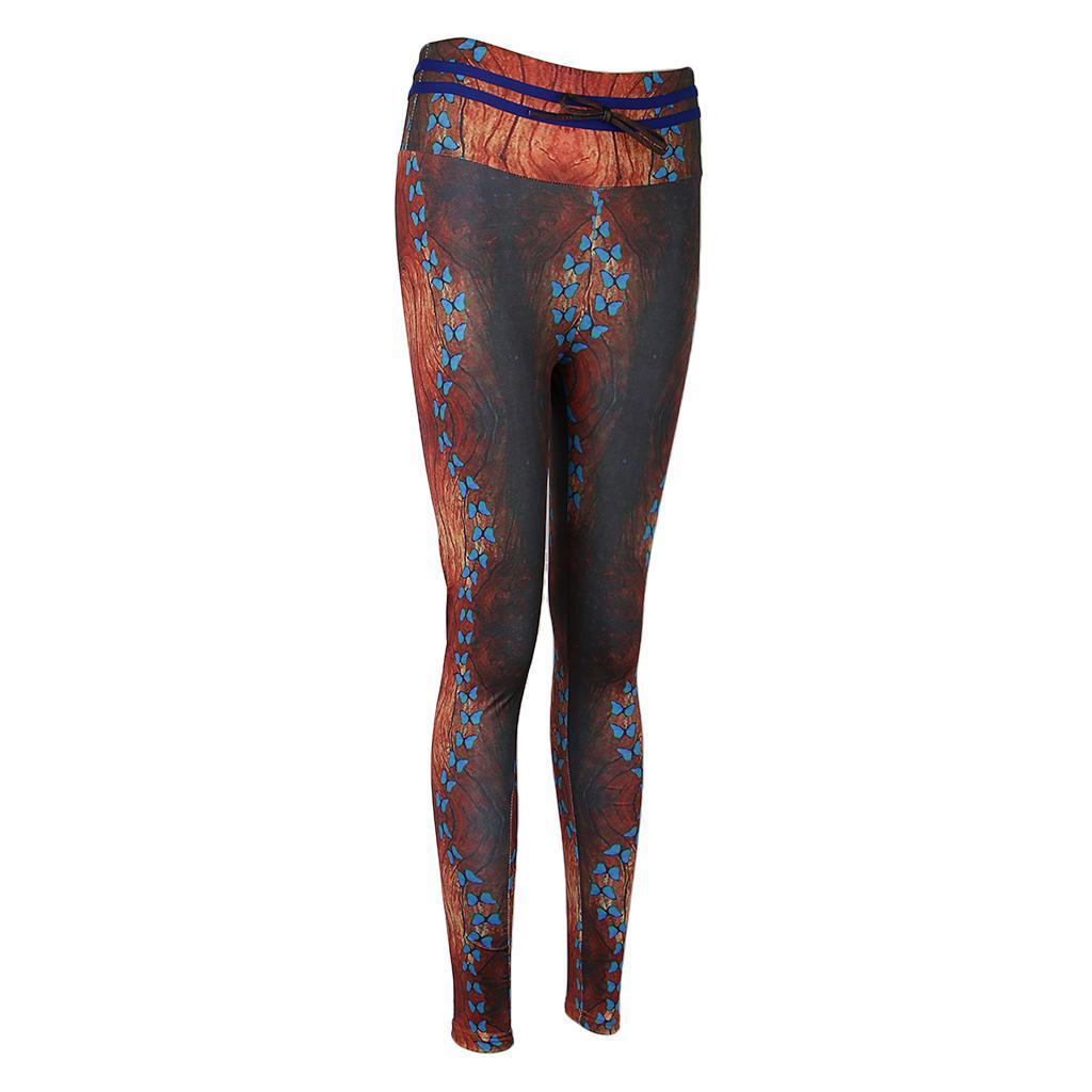 High Waist Workout Leggings For Women Lightweight Printed Tights Sport Pants