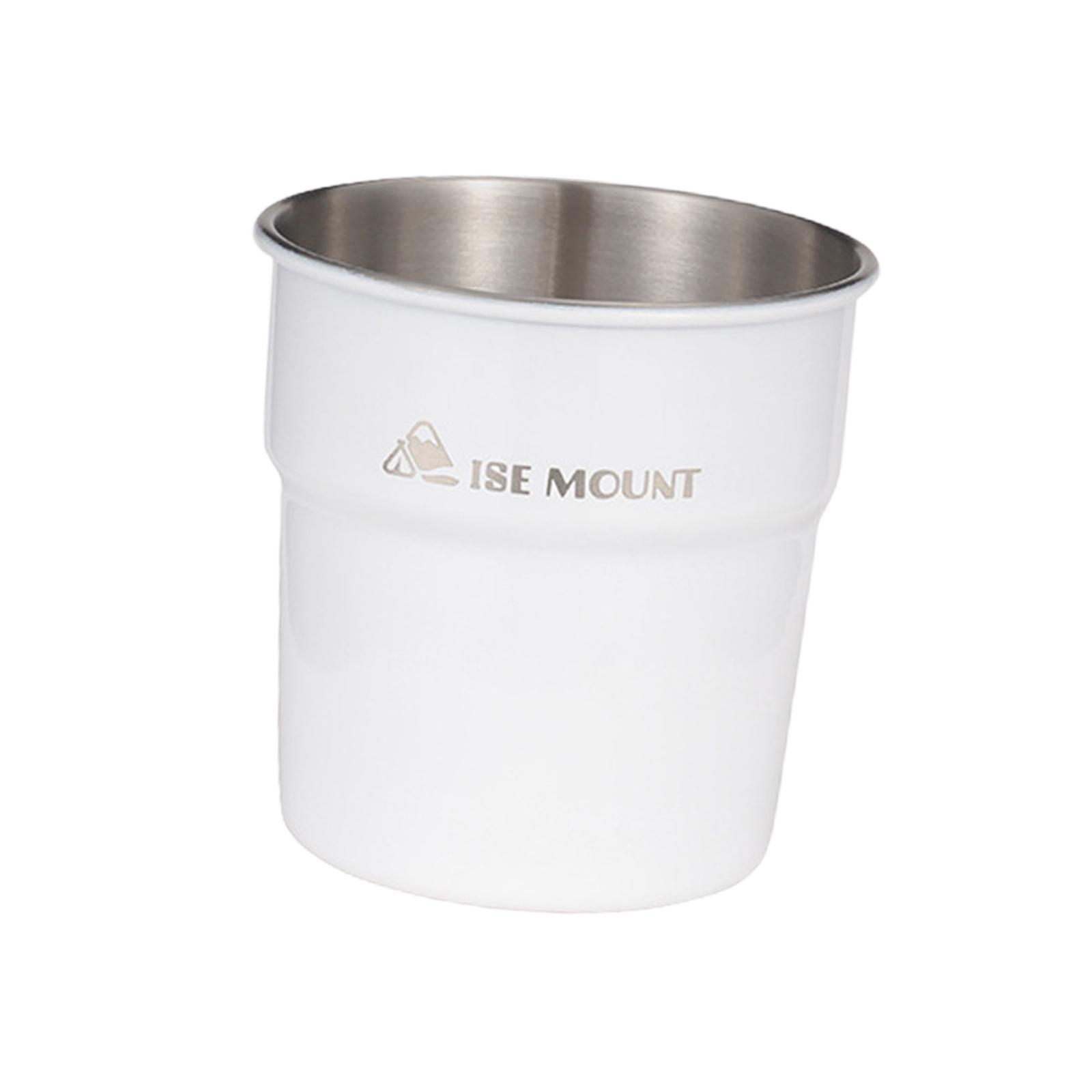 Camping Coffee Mug Stainless Steel Cup Drinking Glasses Ultralight Stackable Water Cup Travel Cup for Picnic Camping Campfire Travel Cooking