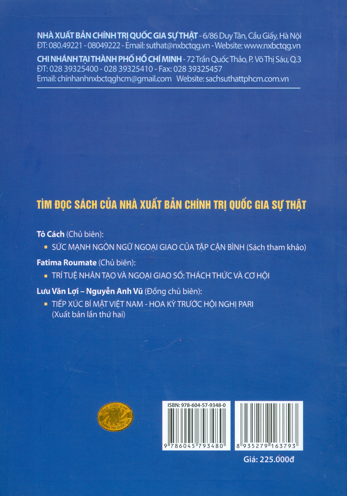 50 Năm Quan Hệ Việt - Pháp (1973 – 2023) - TS. Võ Minh Hùng (sách chuyên khảo)