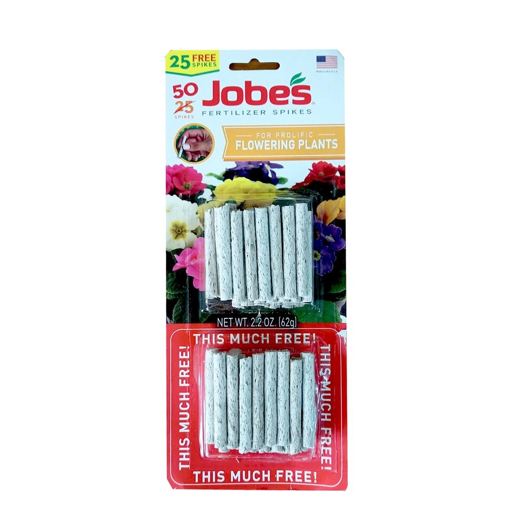 Phân sâu tan chậm Jobes NPK 10-10-4 nhập khẩu Mỹ - gói 50 que - chuyên cho cây ra hoa