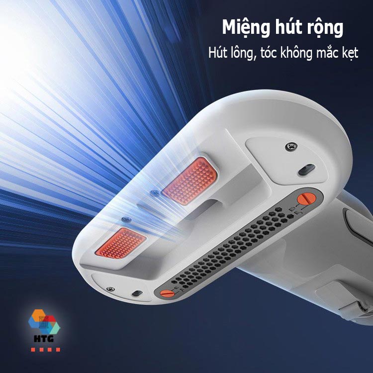 Máy hút bụi giường nệm Sawadaki KC301 diệt khuẩn chiếu xạ UV-C, áp lực 12000 Pa mạnh mẽ, tần số đập bụi 8000 lần/phút, công suất 400W, hàng chính hãng