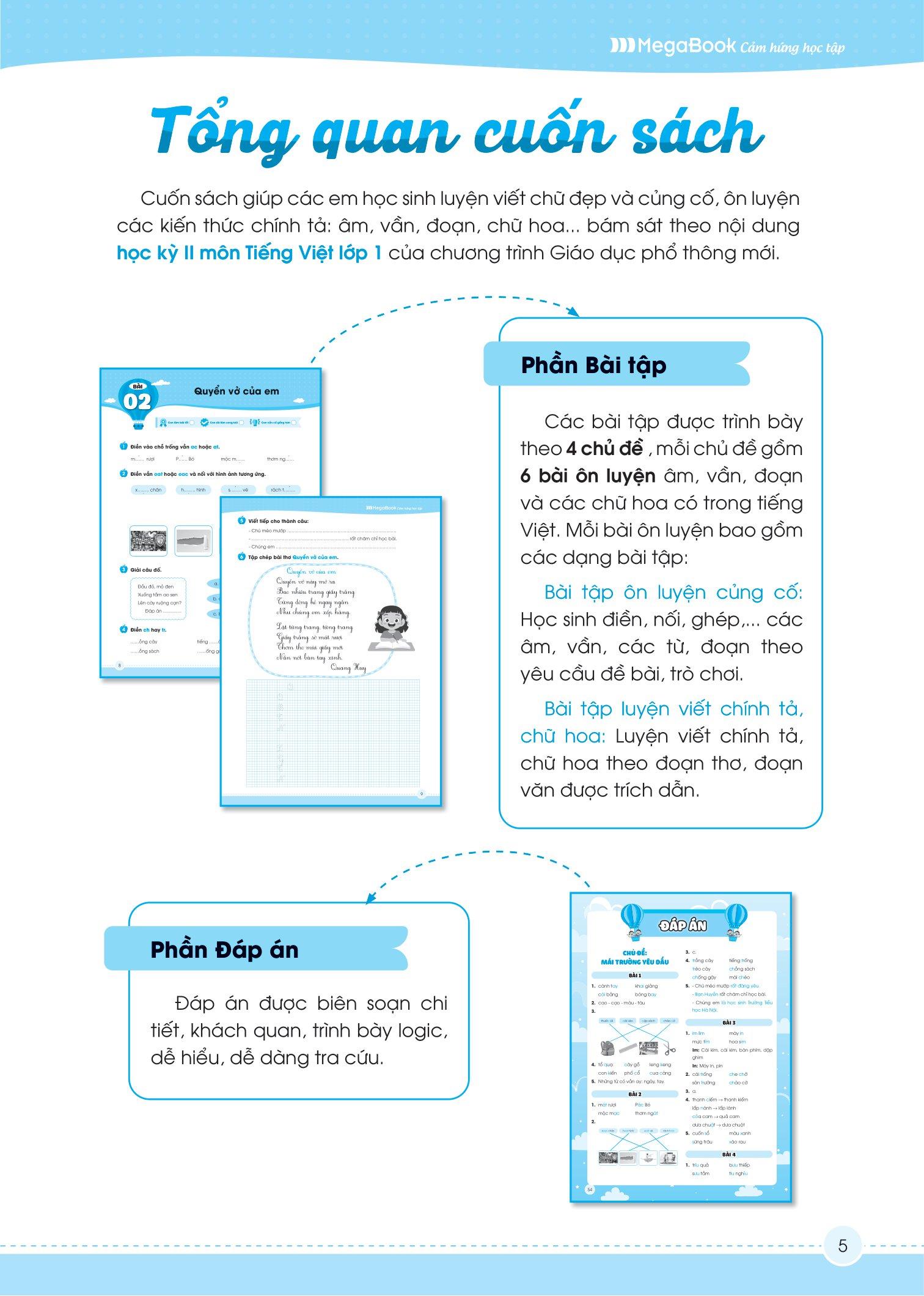 Vở Luyện Viết Chính Tả Lớp 1 - Âm - Vần - Đoạn - Chữ Hoa