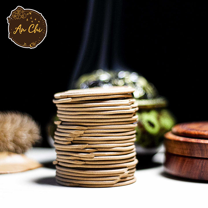 Nhang trầm hương khoanh ORGANIC 4 TIẾNG An Chi - nhang trầm vòng làm từ nguyên liệu Trầm tự nhiên cho mùi thơm dễ chịu, nồng ấm, không cuốn tàn