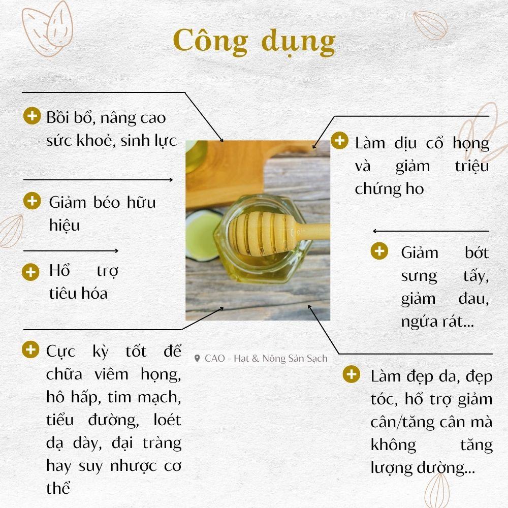 [500ML] Mật ong hoa bạc hà CAO Food từ Hà Giang - cam kết mật ong nguyên chất nguyên vị 100%