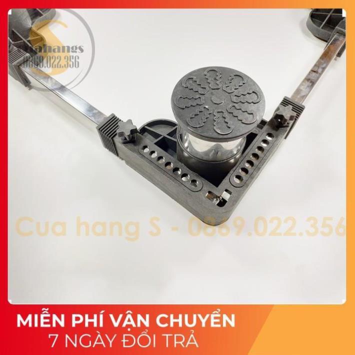 Chân máy giặt - Kệ máy giặt - Chân đế kê máy giặt tủ lạnh cao cấp chống rung trụ inox chắc chắn 