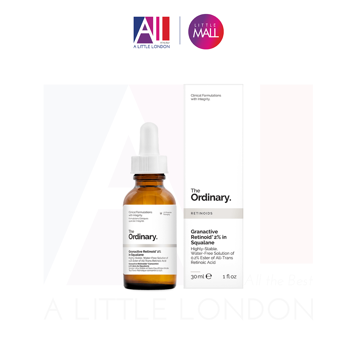 Tinh Chất Kháng Mụn, Lão Hoá Retinol The Ordinary Granactive Retinoid 2 Emulsion Squalane - In Squalane