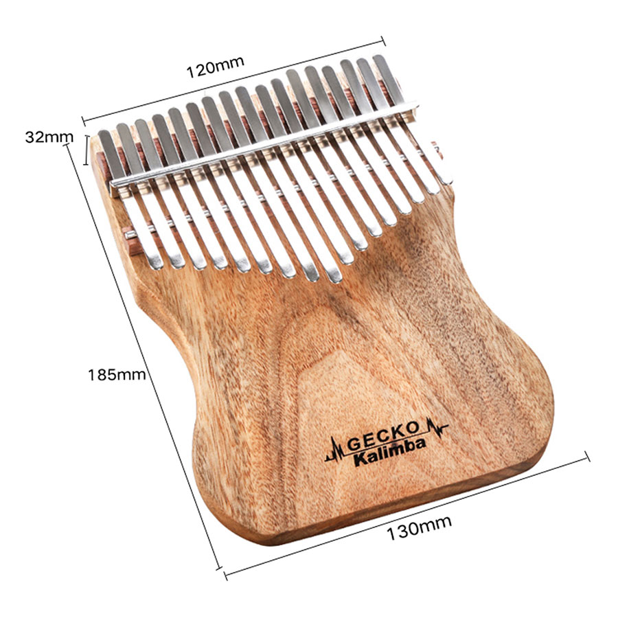 Đàn Kalimba Gecko 17 Phím K17CAP Gỗ Long Não Kèm Kèn Kazoo