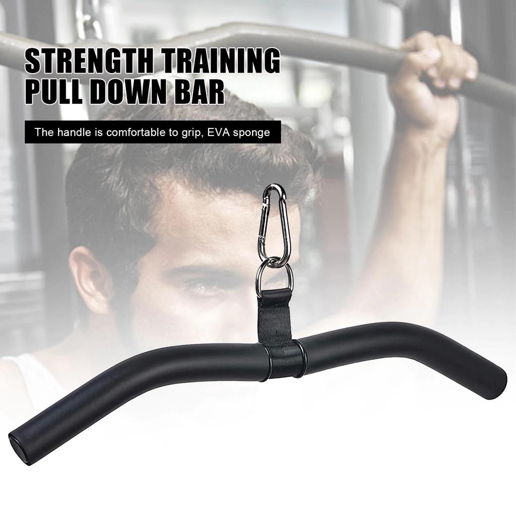 Thanh Kéo Pull Down T-Bar Tập Lưng Xô Với Cáp Máy Phòng GYM