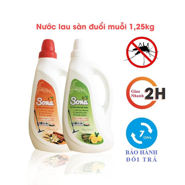 Nước Lau Sàn SoNa 1.25kg Hương Chanh Xả