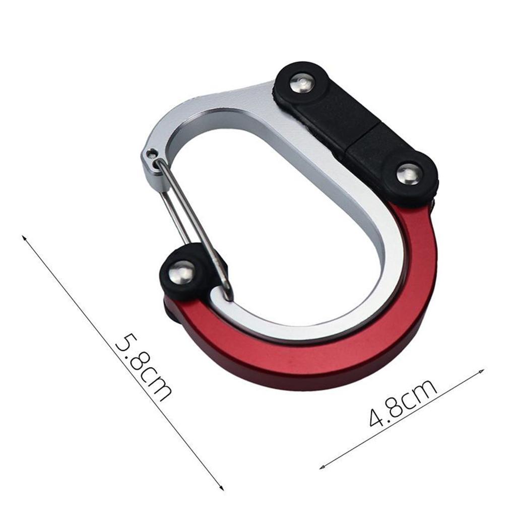 Mini Carabiner Clip Hook Keychain for Travel, Luggage, Small