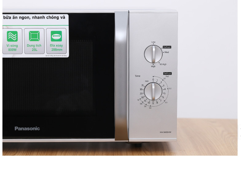 Lò vi sóng Panasonic NN-SM33HMYUE 25 lít - Hàng chính hãng - Chỉ giao Hà Nội
