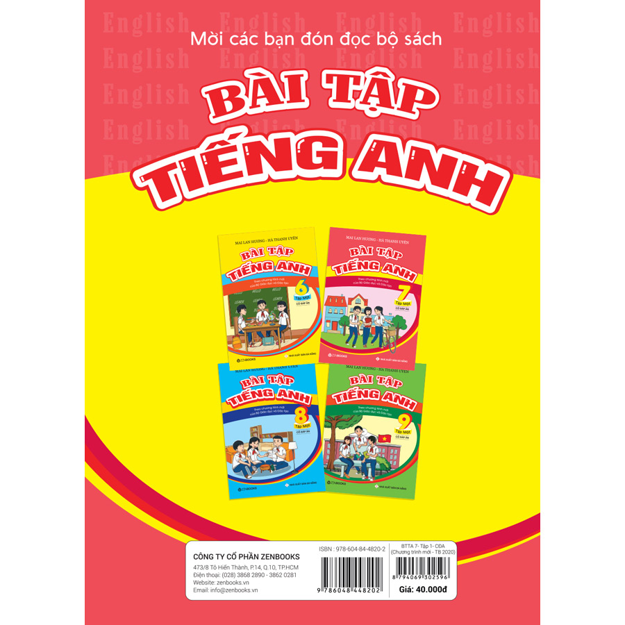 Bài Tập Tiếng Anh 7 Tập 1 - Có Đáp Án (Theo Chương Trình Mới Của Bộ GD&ĐT)