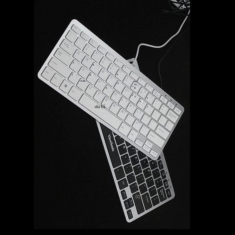 Đảm Bảo Chất Lượng ViewSonic KU855 Chocolate Có Dây Slim Notebook USB Mini Tắt Tiếng Bàn Phím Bên Ngoài Máy Thiết Bị