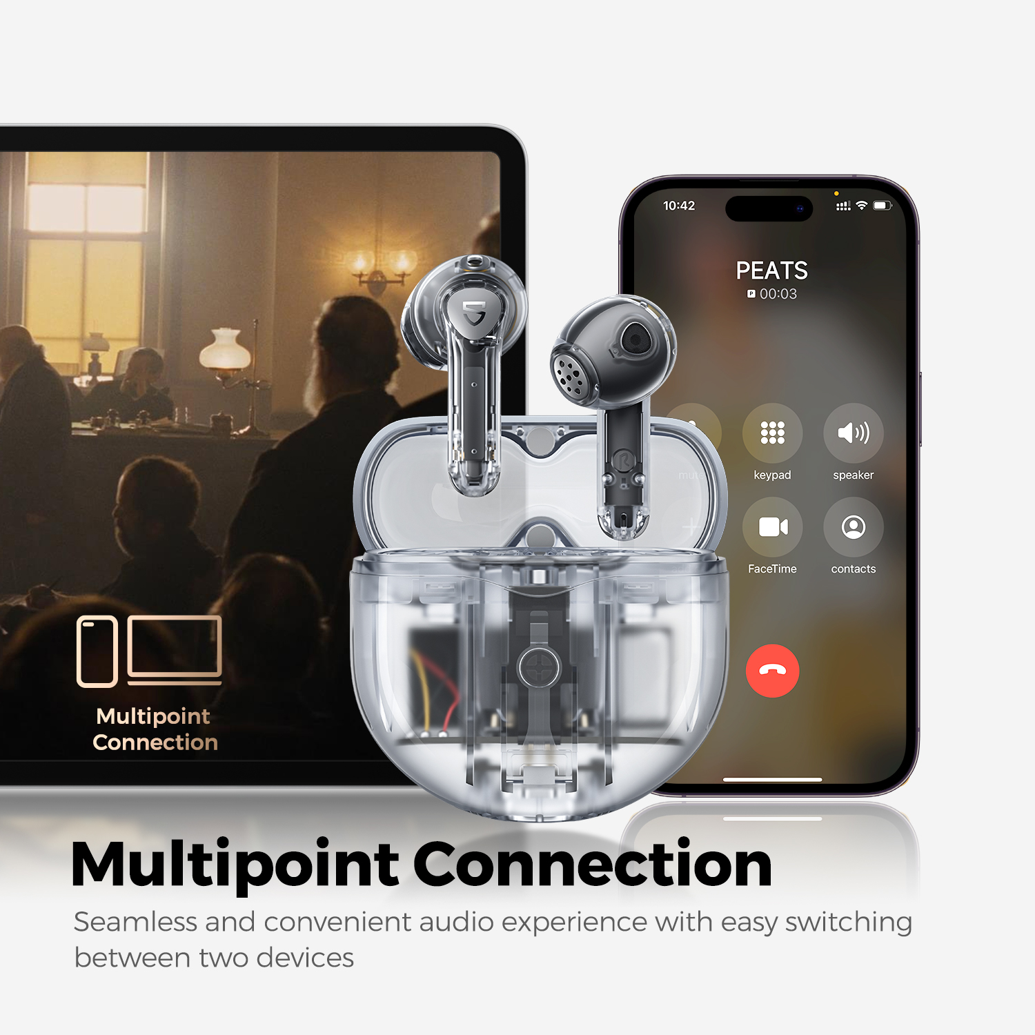 Tai Nghe True Wireless SoundPEATS Air4 (Bản nâng cấp SoundPEATS Air3) Bluetooth 5.3 - Hàng Chính Hãng