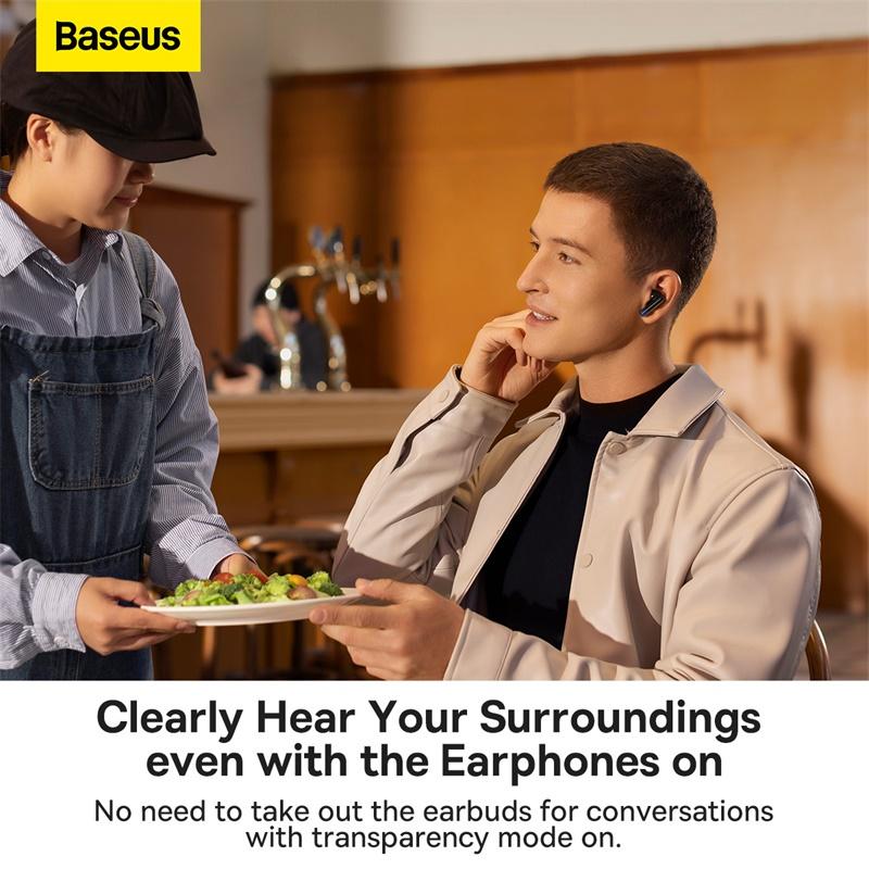 Tai Nghe Bluetooth Chống Ồn Thông Minh Baseus Storm 1 ANC TWS Earphones (Hàng chính hãng)