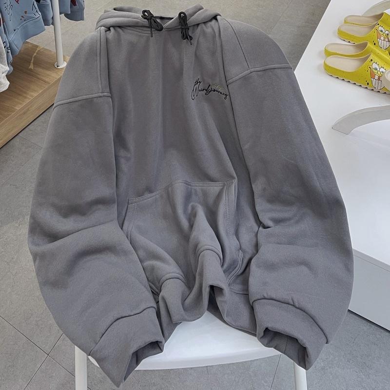 Áo Hoodie THE WEIRD màu xám unisex ảnh thật SSSTore