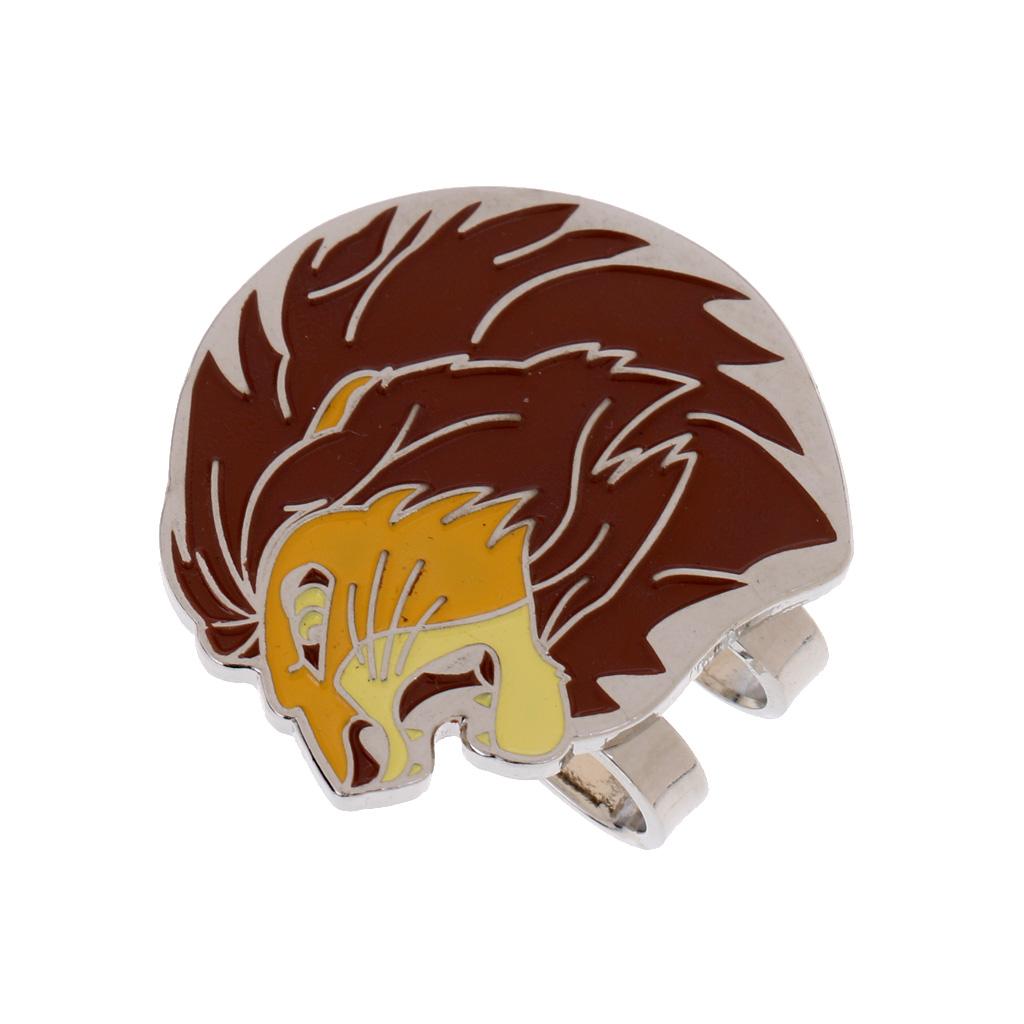 4 Pieces Funny Cartoon Animal Alloy Golf Ball Marker With Magnetic Hat Clip
