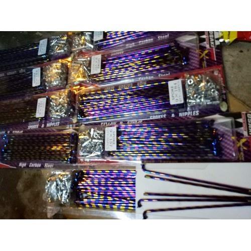 Căm sọc vàng xanh gắn sirius 2 đùm