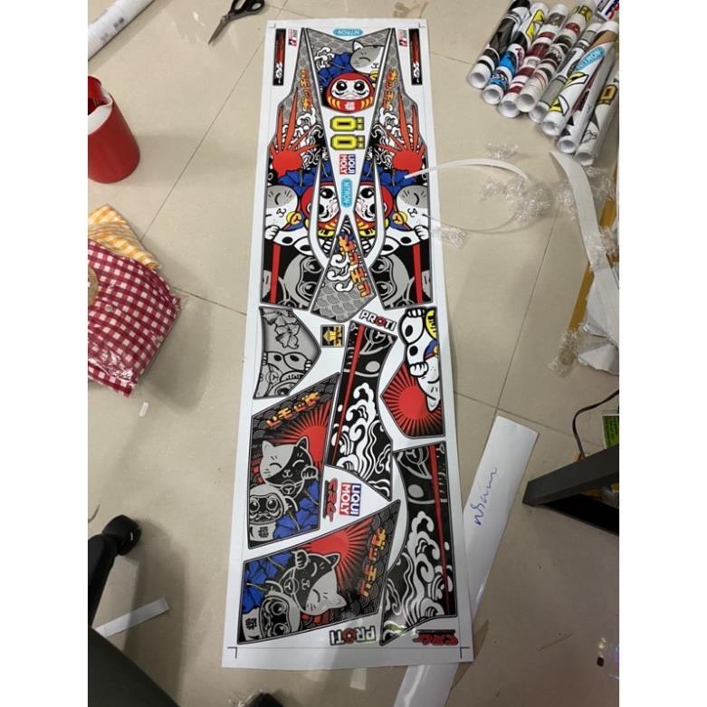 Tem xe sirius mèo thần tài