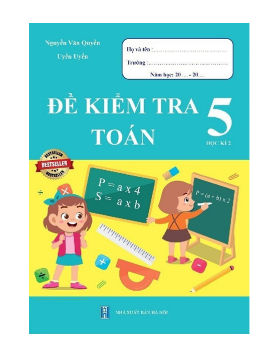Sách - Đề Kiểm Tra Toán 5 - Học Kì 2