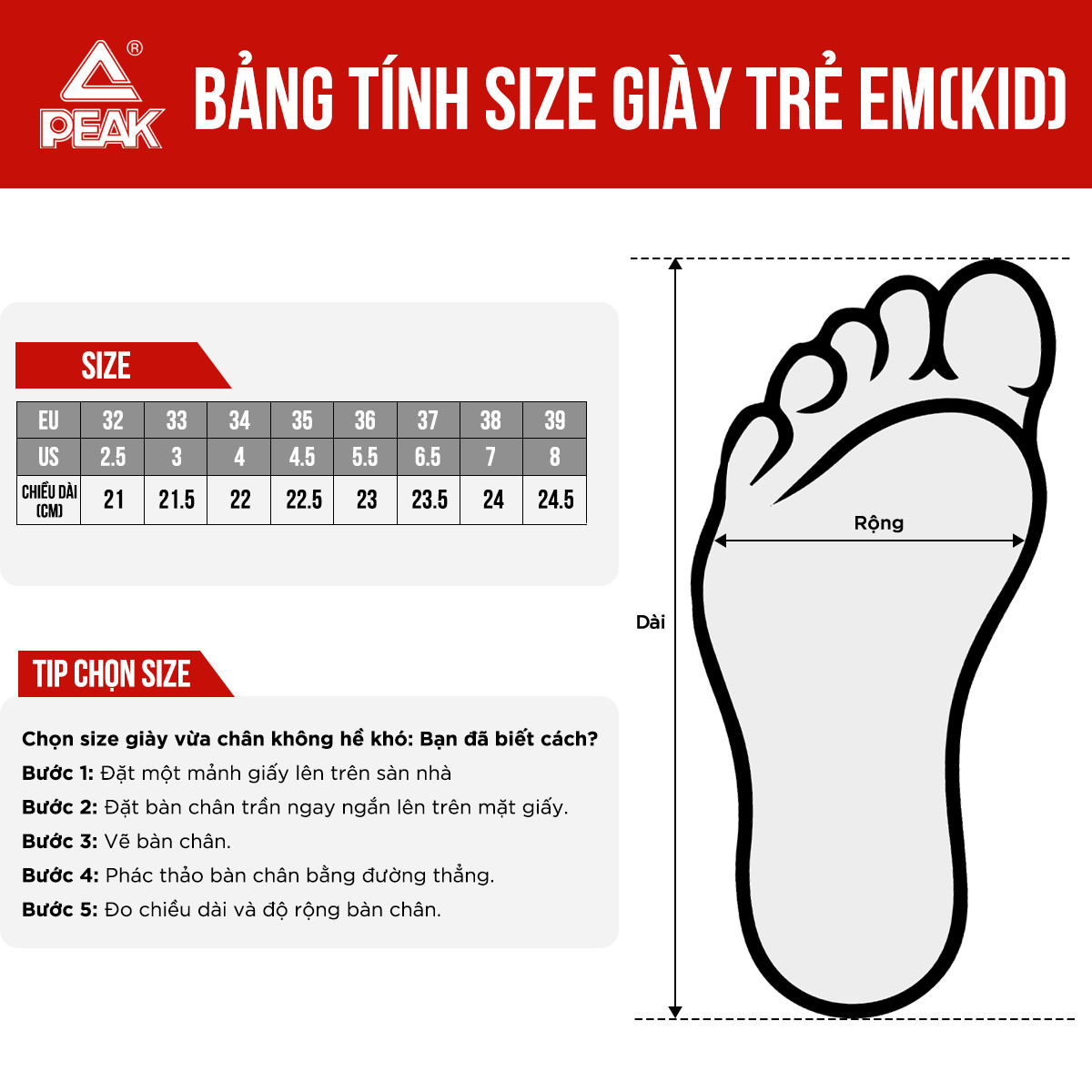 Giày Bóng Rổ Trẻ Em Cổ Mid PEAK Basketball MONSTER EK1411A