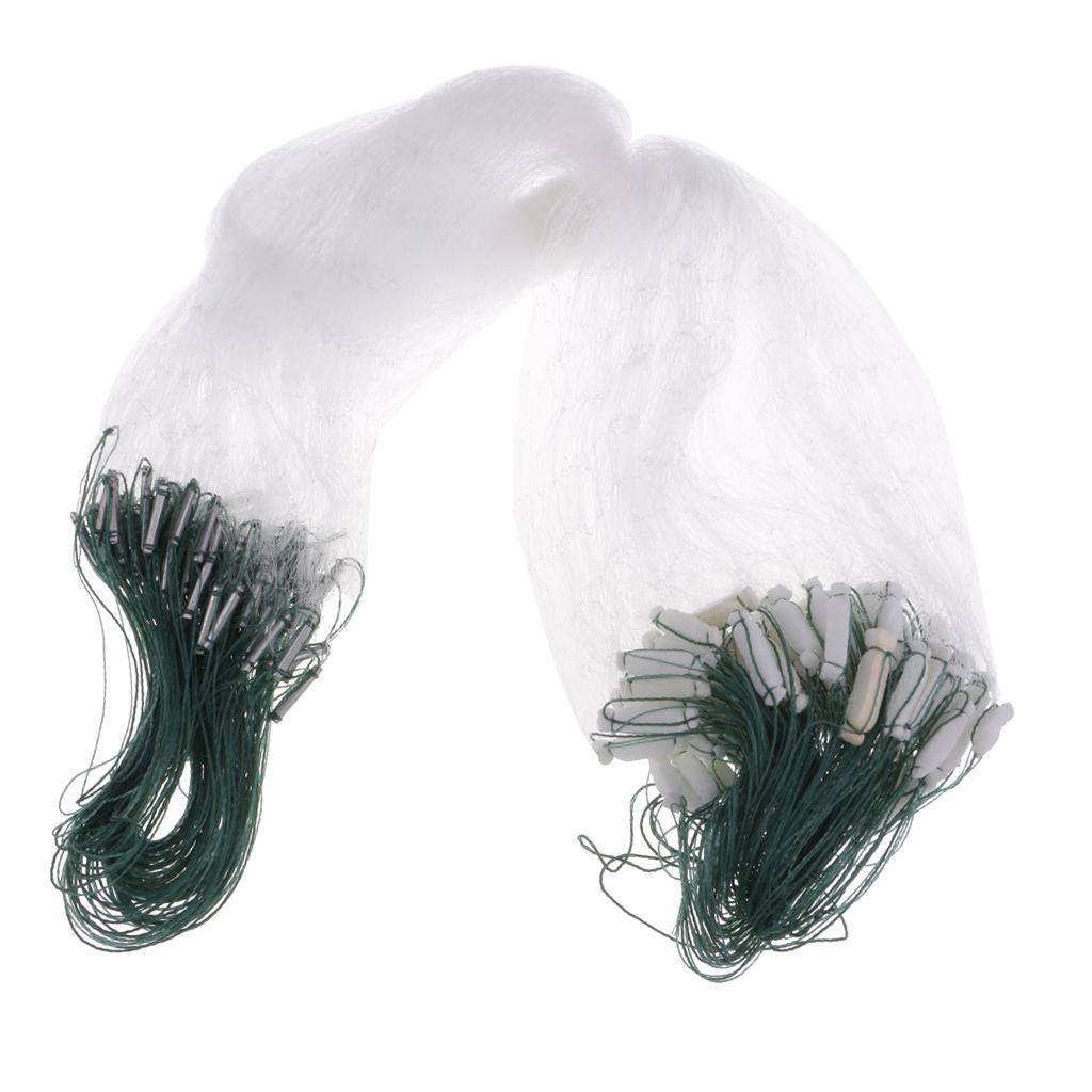 2X Finished Fishing Gill Net with Small Mesh Gill All Size Hole Size 2x2cm