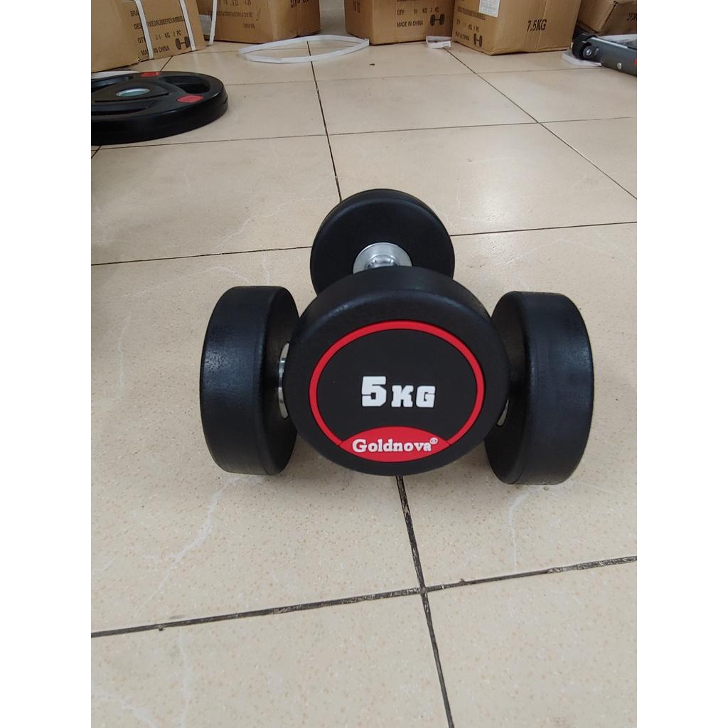 Tạ tay bọc cao su Goldnova loại 5 kg