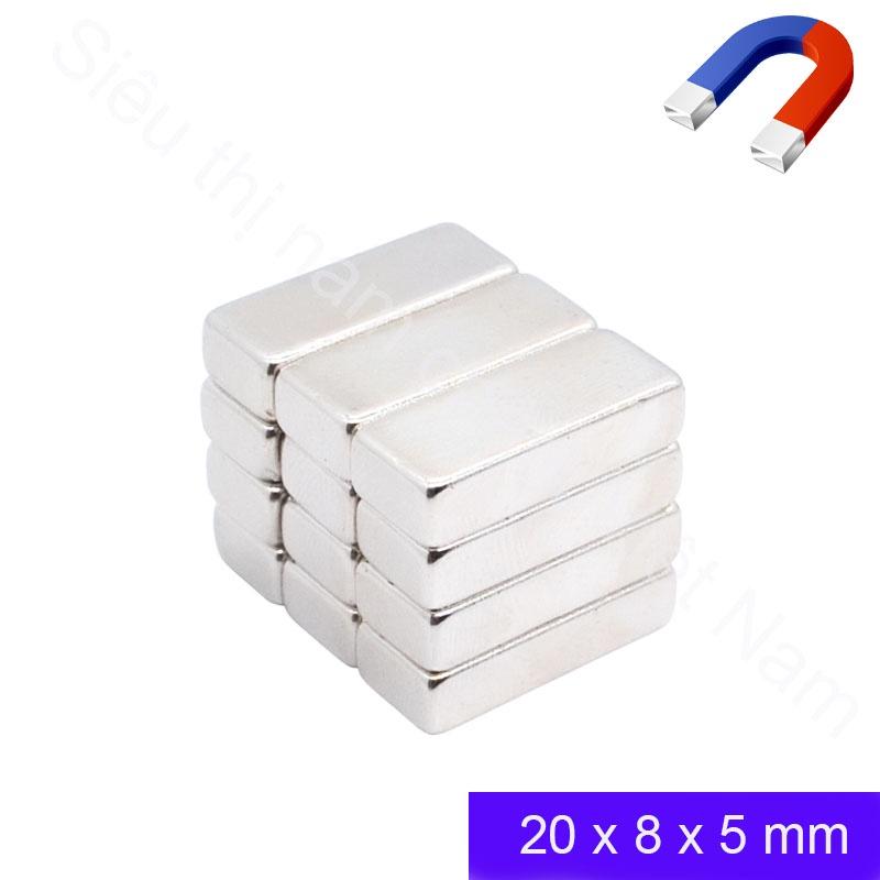 Nam châm chữ nhật 20x7x5mm nam châm siêu mạnh ( loại nam châm vĩnh cửu )