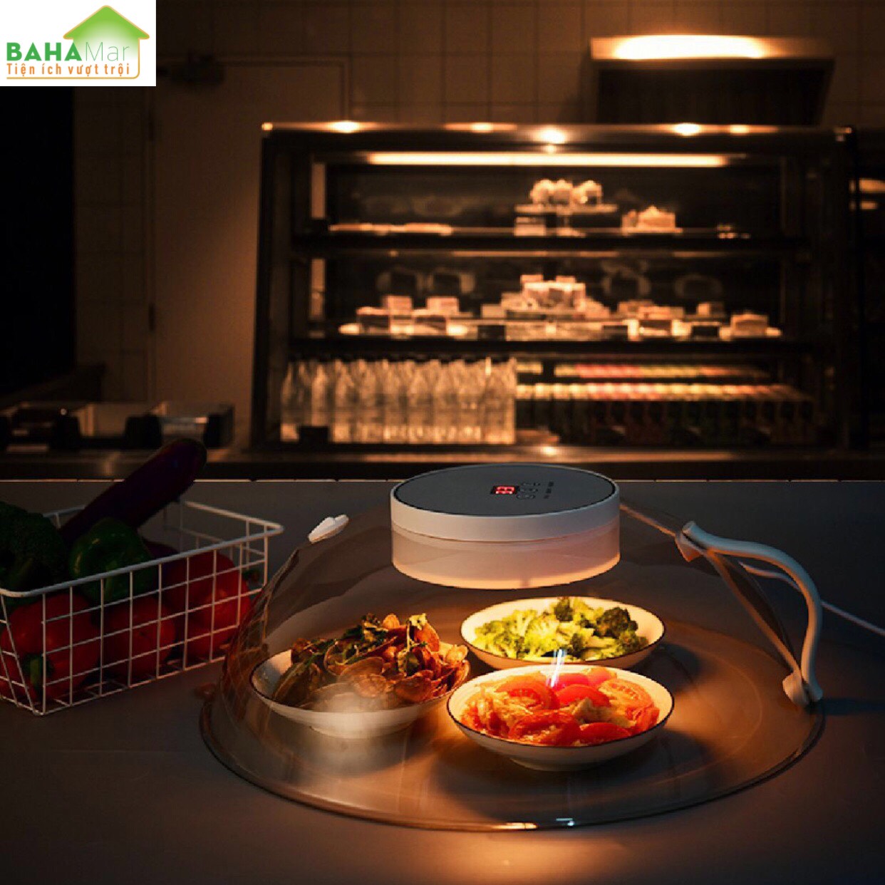 LỒNG BÀN THÔNG MINH CÁCH NHIỆT LÀM NÓNG GIỮ ẤM THỨC ĂN BAHAMAR Kích thước: 180x420mm dùng giữ ấm thức ăn rã đông thực phẩm bảo quản nguyên hương