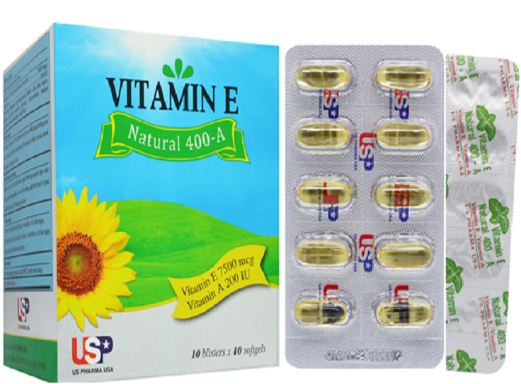 Vitamin E natural 400-A USP Hộp 100 viên