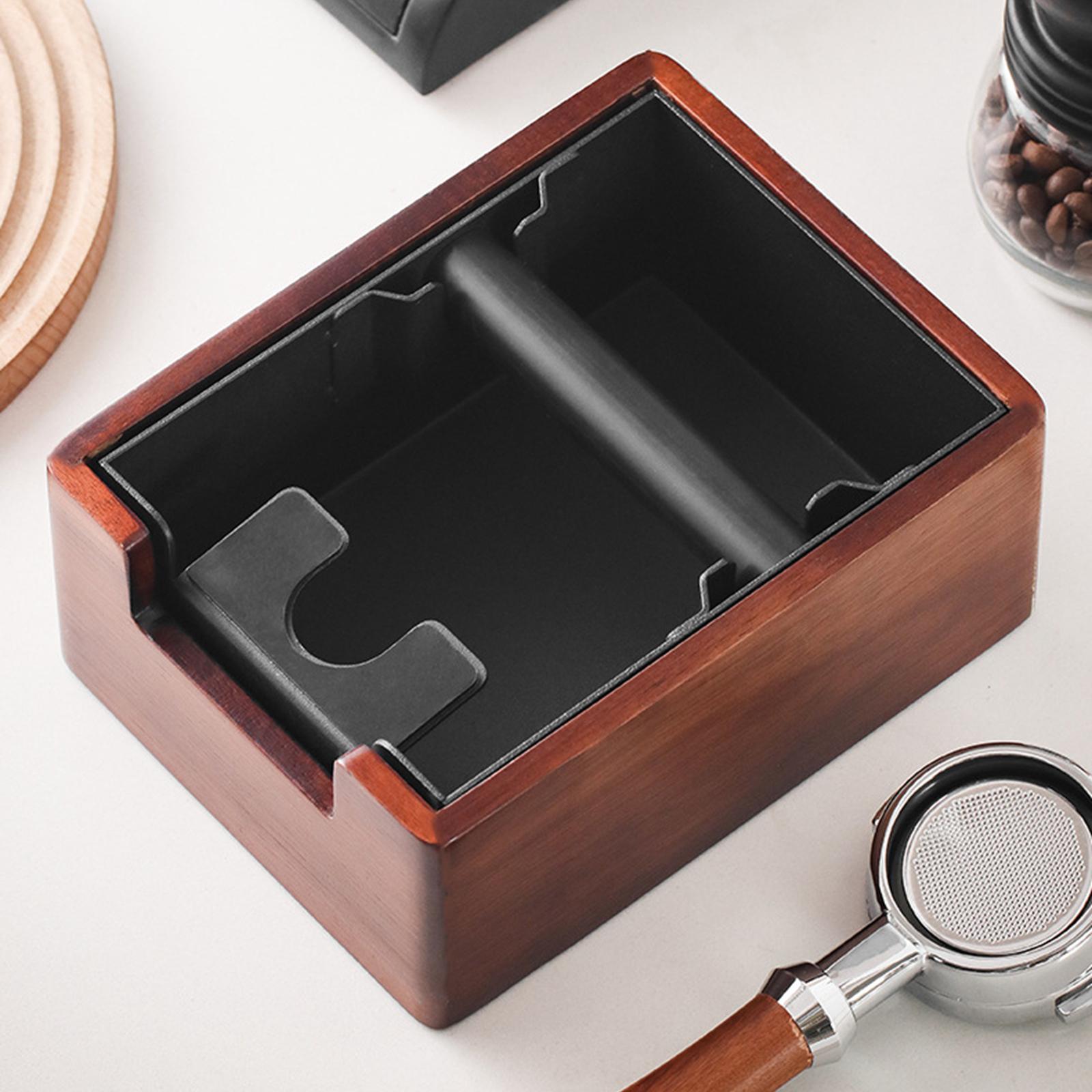 Wooden Residue Box for Coffee Trash Bin for Espresso Machine Accessories