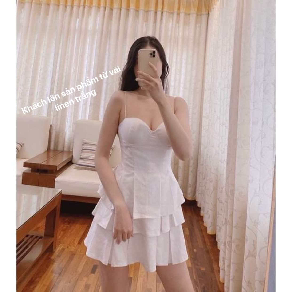 Vải linen trắng