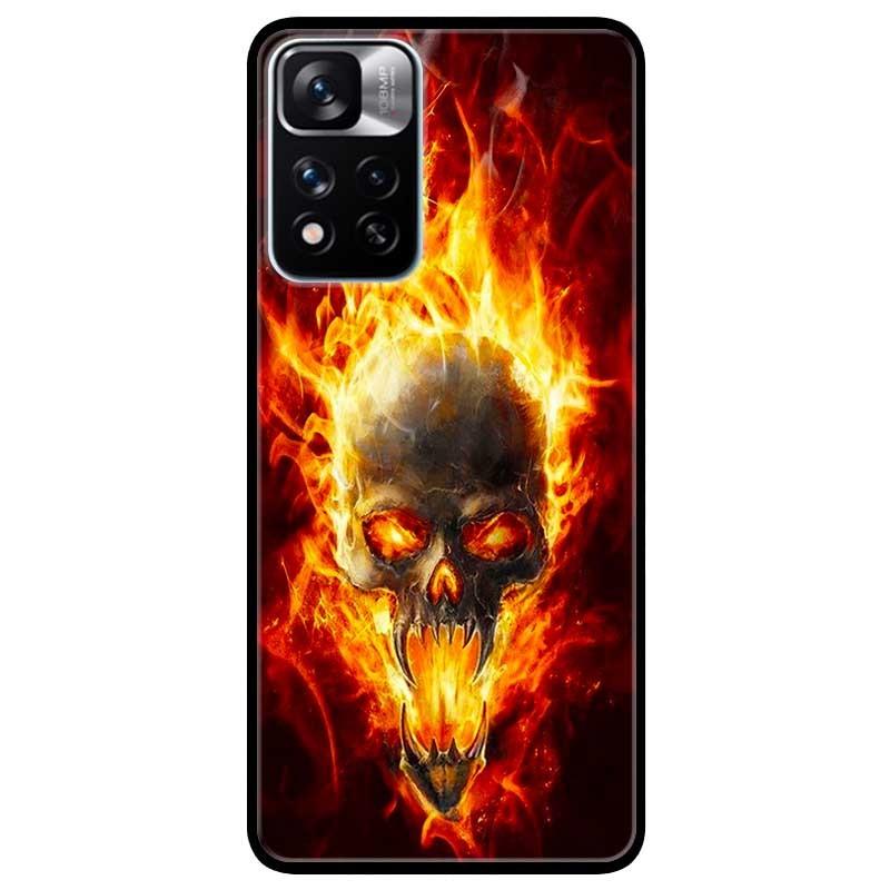 Ốp lưng dành cho Xiaomi Redmi Note 11 Pro 5G mẫu Quỷ Lửa Đen