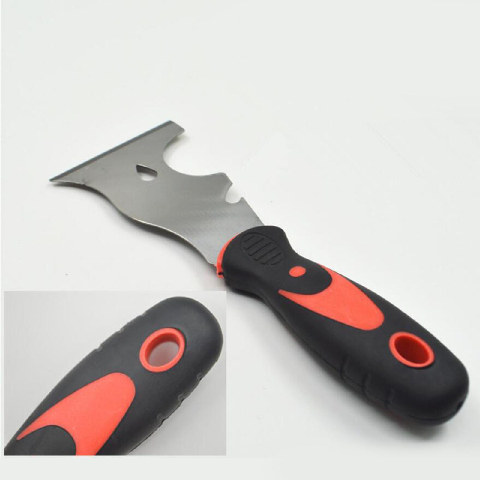 3''inch Paint Scraper Stainless Steel Putty Knife Putty Knife Scraper 9 in 1 Tools Spackle Knife Caulk Removal Tool Can Opener Wallpaper Scraper