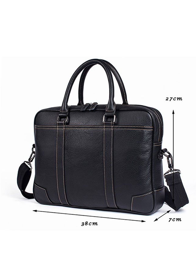 Cặp công sở nam da bò cao cấp BHM9879-2 Túi laptop 14inch