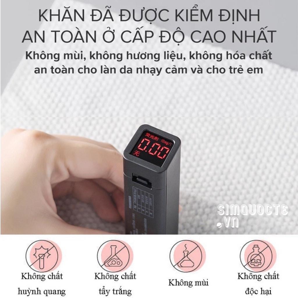 Khăn Mặt Khô Animerry Đa Năng dùng 1 lần lau mặt lau khô, lau ướt - giấy lau mặt 100% cotton mềm mại