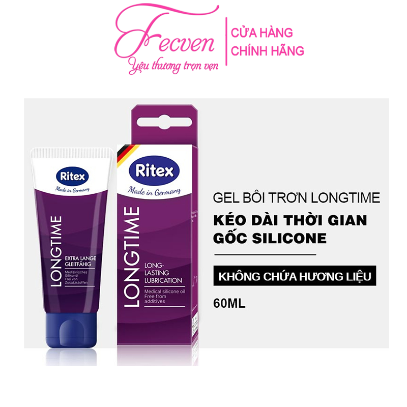 Gel Bôi Trơn Ritex Long Time Kéo Dài Thời Cuộc Yêu, Tuýp 60ml Đức