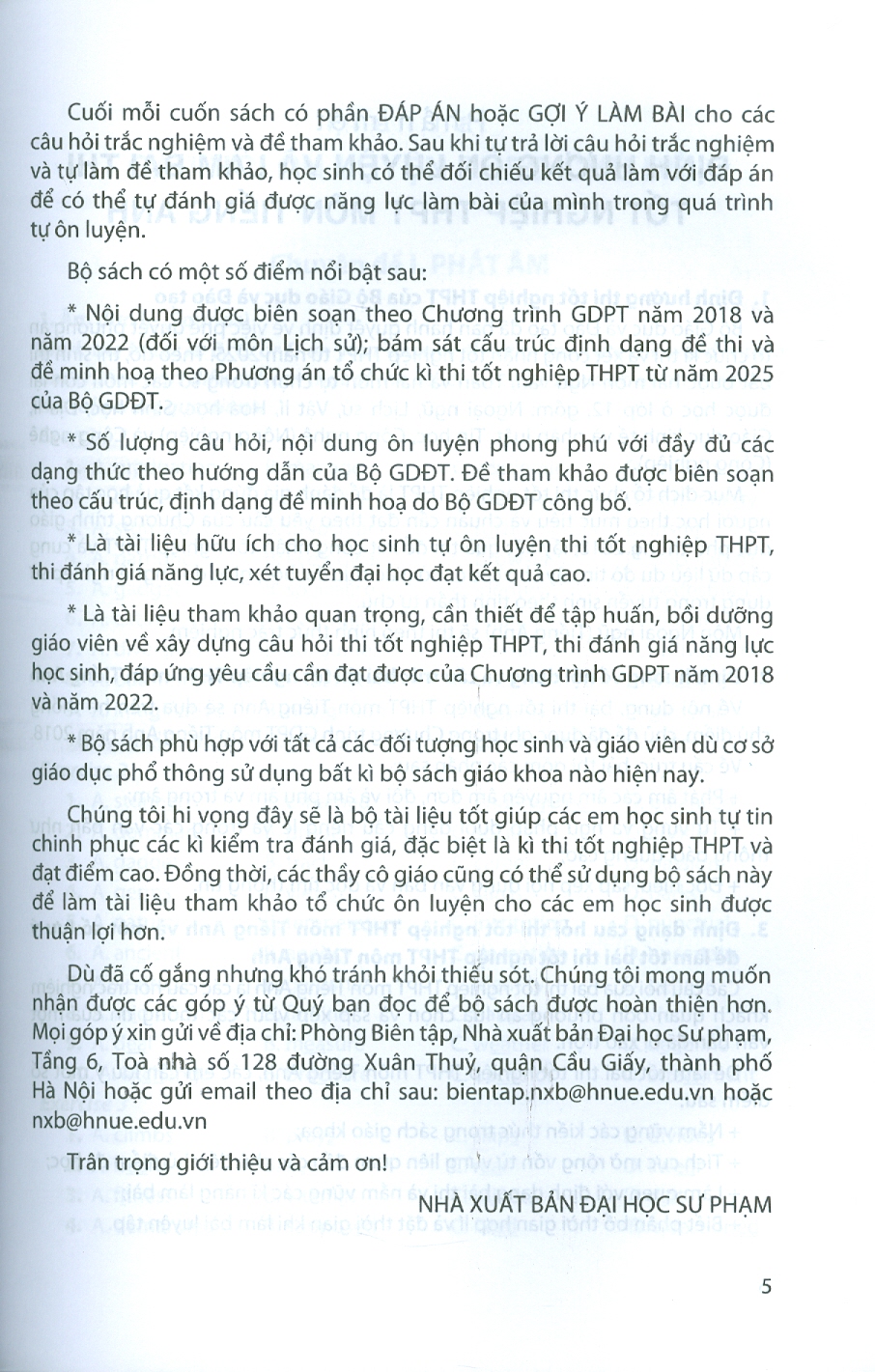 Ôn Luyện Trắc Nghiệm Thi Tốt Nghiệp Trung Học Phổ Thông (năm 2025) Môn Tiếng Anh - Cao Thị Thu Giang chủ biên, Bùi Thuỳ Anh, Lê Thị Kim Anh, Nguyễn Thị Nhàn, Bùi Thị Bích Thuỷ…