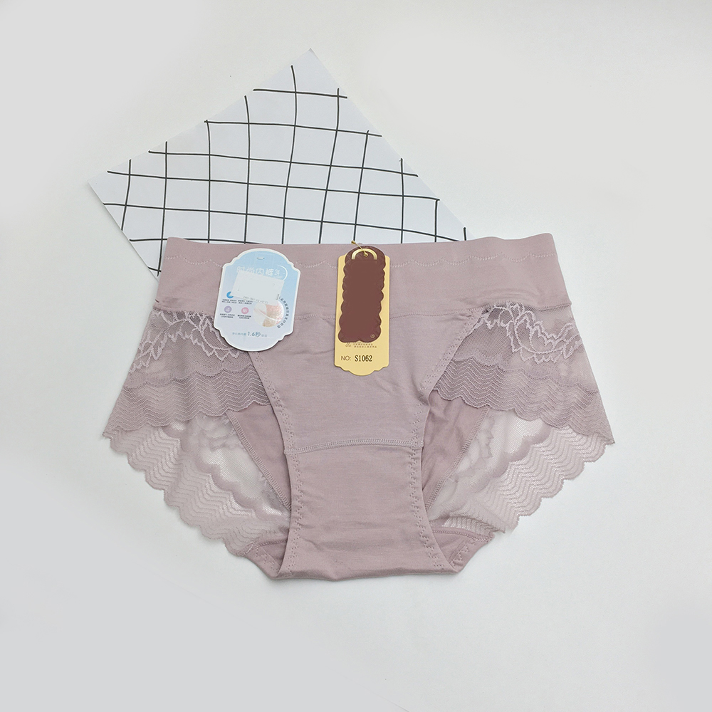 Combo 3 quần lót cotton viền ren cạp cao che mỡ bụng hiệu quả