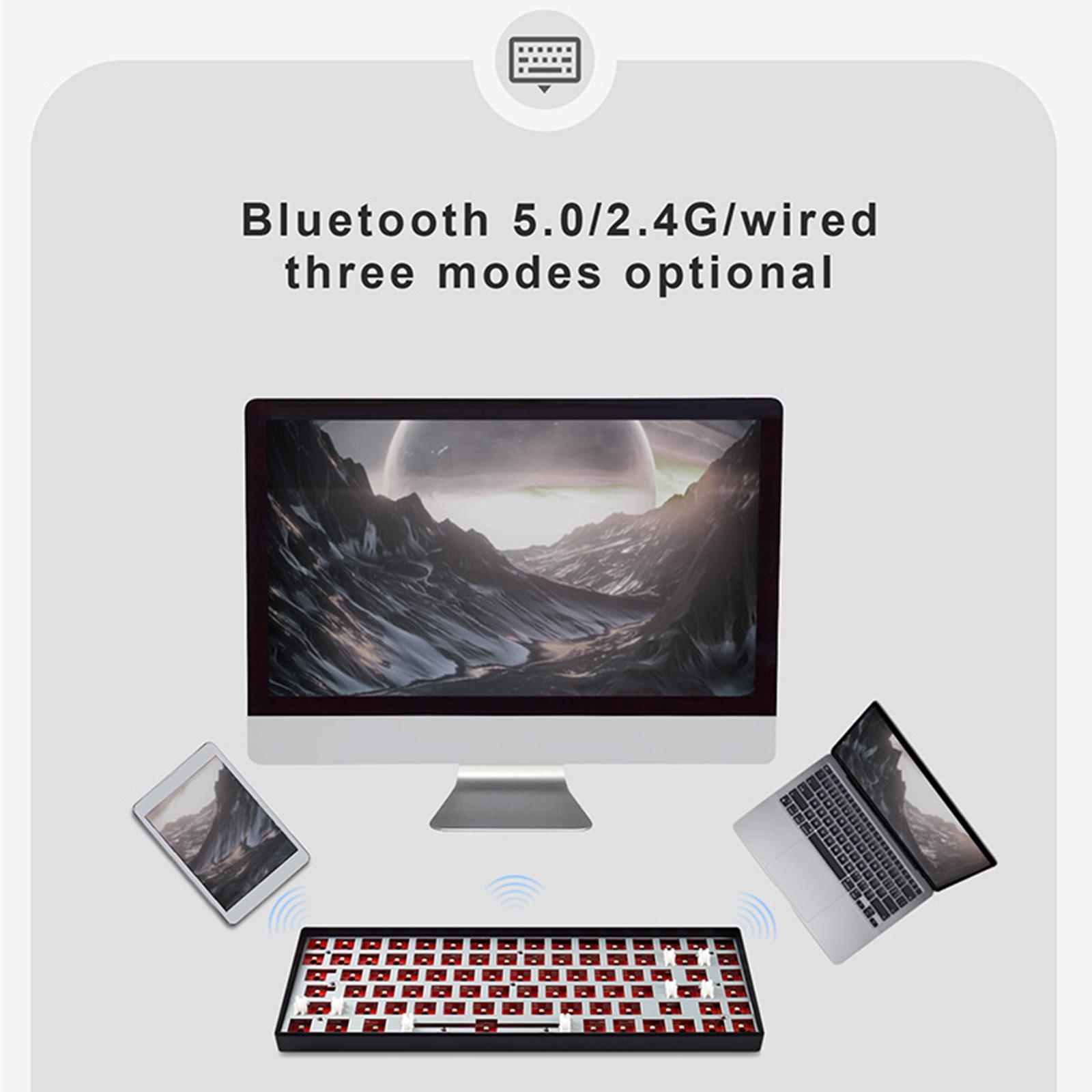 DIY Mechanical Keyboard Kit 3-Mode Connection Programable DIY Keyboard for Office