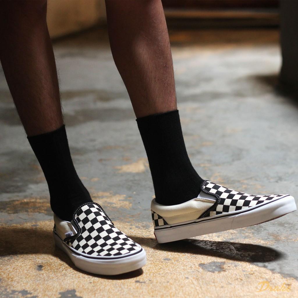 Giày sneakers Vans Classic Slip On Black&amp;White VN000EYEBWW