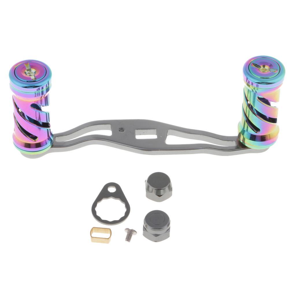Ultralight Carbon Fiber Baitcasting Fishing Reel Handle with Colorful Knob