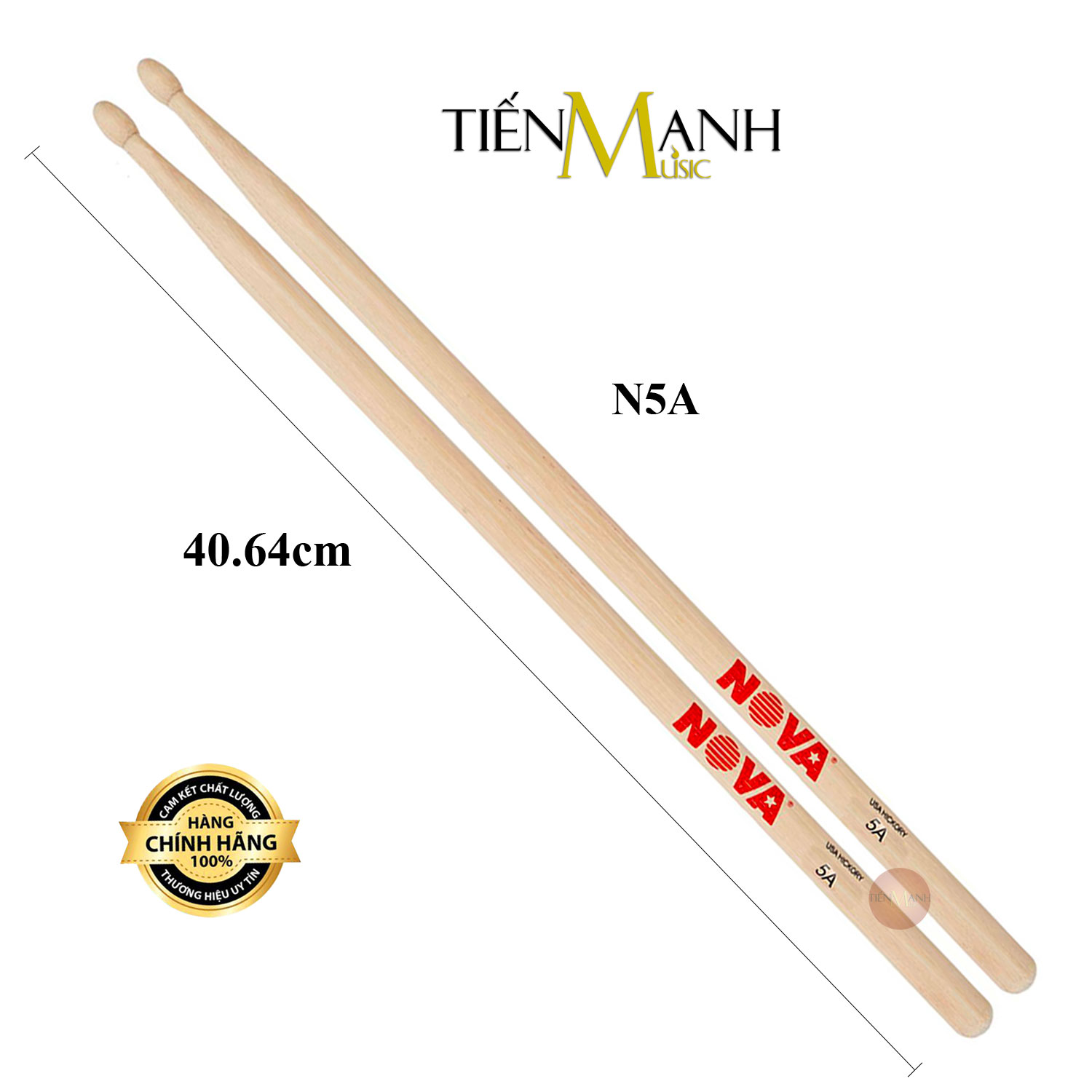 Dùi Trống Vic Firth Nova N5A, N7A - American Classic Hickory Drumsticks VicFirth Hàng Chính Hãng - Kèm Móng Gẩy DreamMaker